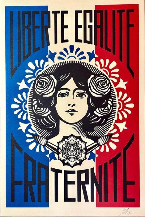 Shepard Fairey (OBEY) - Liberté, Egalité, Fraternité, Antiek en Kunst, Kunst | Designobjecten