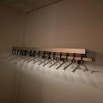 Mooie aluminium  wandkapstok 170 cm breed met kledinghangers, Ophalen of Verzenden, Nieuw