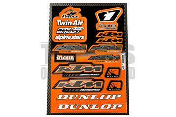 Stickerset sponsor KTM / Twin Air 13-delig beschikbaar voor biedingen