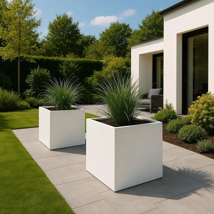 Nieuw! Plantenbakken in het wit of zwart! -  Nu 10% korting!, Tuin en Terras, Bloembakken en Plantenbakken, Binnen, Balkon, Tuin