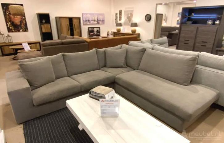 Hoekbank Gouda - hoekbanken, Huis en Inrichting, Banken | Sofa's en Chaises Longues, 150 cm of meer, Nieuw, 250 tot 300 cm, Stof