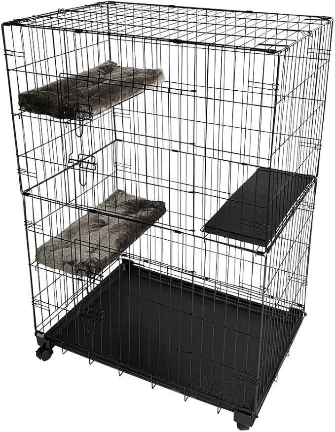 Duvo+ Topline kattenbench 2 deuren L - 107x71x149cm, Dieren en Toebehoren, Katten-accessoires, Nieuw, Verzenden