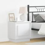 vidaXL Nachtkastje met 2 pcs Wit 44 x 34,5 x 45 cm Bewerkt, Minder dan 45 cm, Verzenden, Nieuw, Minder dan 55 cm