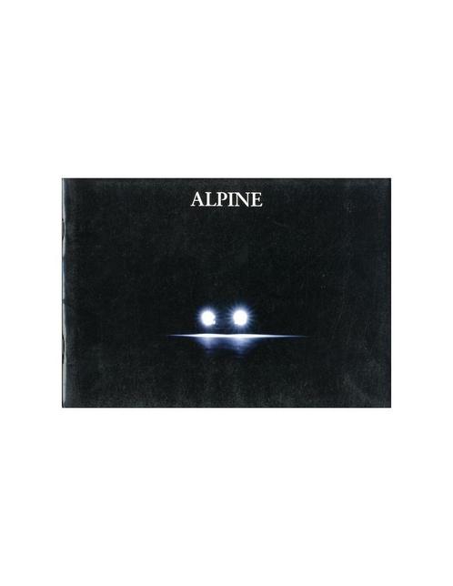 1992 ALPINE A610 TURBO BROCHURE FRANS, Boeken, Auto's | Folders en Tijdschriften