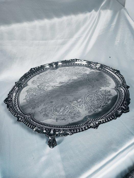 Martin & Hall - Presenteerblad - Zilver -, Antiek en Kunst, Antiek | Goud en Zilver