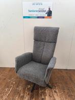 Handbediende relax stoel in een goede staat, grijs stof, Huis en Inrichting, Minder dan 75 cm, Stof, Zo goed als nieuw, 50 tot 75 cm