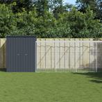 vidaXL Kippenhok met ren 165x659x181 cm gegalvaniseerd staal, Dieren en Toebehoren, Knaagdieren en Konijnen | Hokken en Kooien