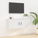 vidaXL Tv-wandmeubel 100x34,5x40 cm wit, 100 tot 150 cm, Verzenden, Nieuw, Minder dan 100 cm