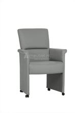 Eetkamerstoel Yfke - eetkamerstoelen - Zilver, Huis en Inrichting, Stoelen, Nieuw, Stof