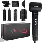 Cheveux 7-in-1 Airstyler PRO Zwart - Krultang - Fohnborstel, Ophalen of Verzenden, Nieuw