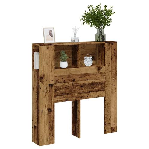 vidaXL Hoofdbordkast 100x19x104,5 cm bewerkt hout oud, Huis en Inrichting, Slaapkamer | Bedden, Bruin, Nieuw, Hout, Verzenden