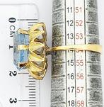 Ring - 18 karaat Geel goud - 4.00ct. tw. Topaas, Nieuw