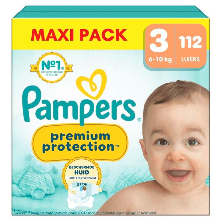 Pampers Premium Protection Maat 3 Luiers, Kinderen en Baby's, Overige Kinderen en Baby's, Nieuw, Verzenden