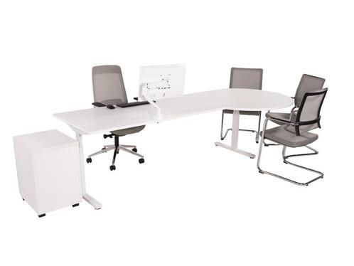Bureau  vergaderstuk TUBE wit 200x80-120, Zakelijke goederen, Kantoor en Winkelinrichting | Kantoormeubilair en Inrichting, Ophalen of Verzenden