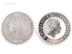 2 Zilveren munten Niue en Australie (62,2 gram), Ophalen