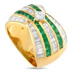 Ring - 18 karaat Geel goud, 18K geelgouden ring met 2,67 ct, Sieraden, Tassen en Uiterlijk, Ringen, Nieuw