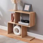 Bijzettafel Koxjö staand rek 57x60x20 cm eikenkleurig [en.ca, Huis en Inrichting, Tafels | Bijzettafels, Verzenden, Nieuw