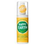 Happy Earth 100% Natural Jasmine Ho Wood Deodorant Spray, Verzenden, Nieuw, Deodorant of Bodyspray