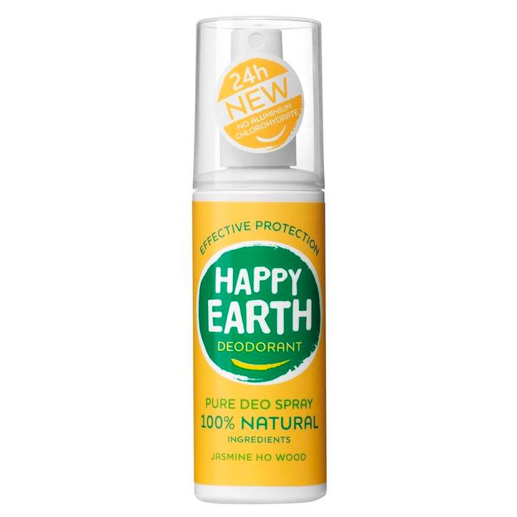 Happy Earth 100% Natural Jasmine Ho Wood Deodorant Spray, Sieraden, Tassen en Uiterlijk, Uiterlijk | Lichaamsverzorging, Deodorant of Bodyspray