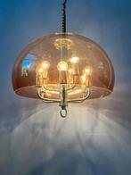 Herda Purple Clear Plexiglass Mushroom Pendant Lamp with Chr, Ophalen of Verzenden, Nieuw