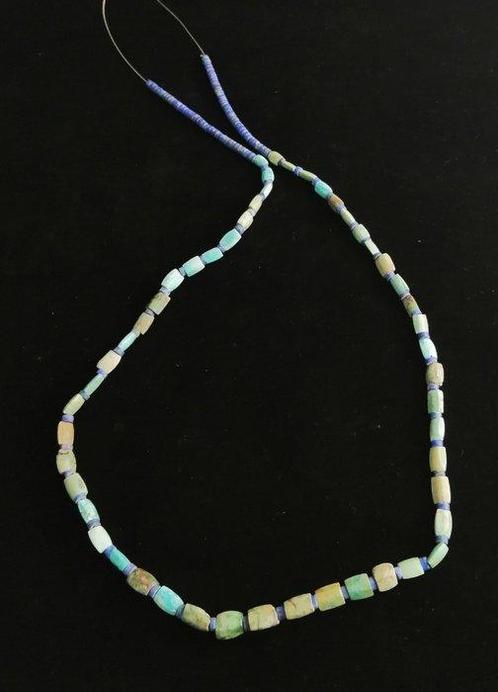 Mesopotamisch Steen, Lapis Halsketting, Sieraden, Tassen en Uiterlijk, Antieke sieraden