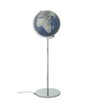 Staande moderne design wereldbol Sojus Light Blue, Verlicht, Nieuw