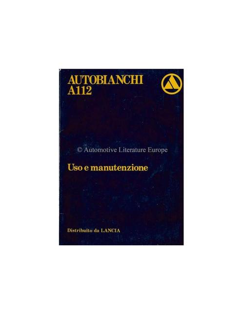 1980 AUTOBIANCHI A112 INSTRUCTIEBOEKJE ITALIAANS, Auto diversen, Handleidingen en Instructieboekjes