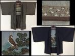 Set van 2 / Hawk / Japanse Vintage Kimono  HAORI jas -, Antiek en Kunst