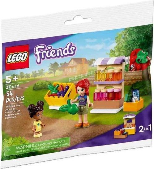 Lego Friends 30416 zakje met marktkraam + 2 mini figuren - b, Kinderen en Baby's, Speelgoed | Duplo en Lego, Ophalen of Verzenden