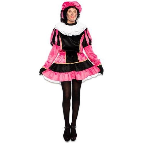 Pietjurkje Fluweel Roze Elvira Luxe, Kleding | Dames, Carnavalskleding en Feestkleding, Nieuw, Ophalen of Verzenden