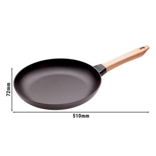 GGM Gastro | STAUB | PANS - Koekenpan met houten handvat - Ø, Huis en Inrichting, Keuken | Potten en Pannen, Nieuw, Verzenden