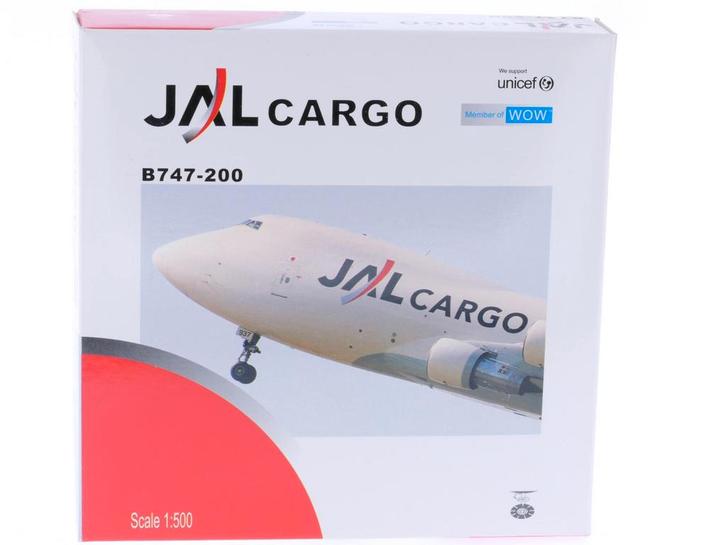 Schaal 1:500 NetModels NET567 JAL Cargo Boeing 747-200F R..., Hobby en Vrije tijd, Modelbouw | Vliegtuigen en Helikopters, Zo goed als nieuw
