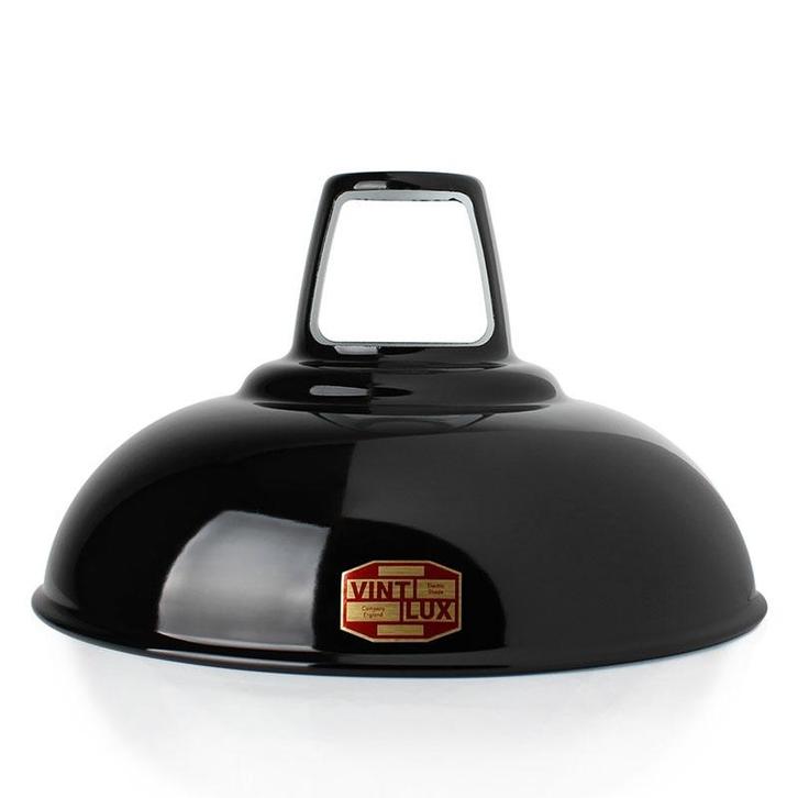 Vintlux Lampenkap 1933 Midnight Black - Ø 30 cm - E27, Huis en Inrichting, Lampen | Lampenkappen