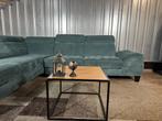 GRATIS LEVERING Mooie Montel Modena Zachte Stof Blauw/Groen, Huis en Inrichting, 250 tot 300 cm, Zo goed als nieuw, 150 cm of meer