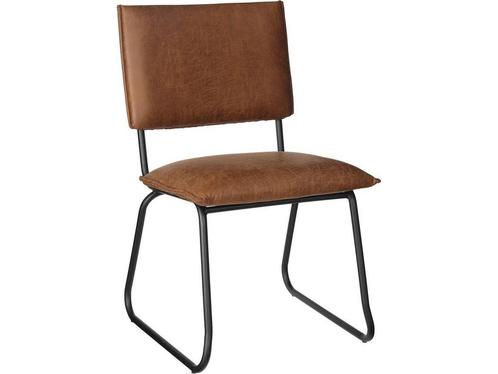 Mica Decorations Caro Eetkamerstoel - Stof Rawhide - Cognac, Huis en Inrichting, Woonaccessoires | Overige, Nieuw, Verzenden