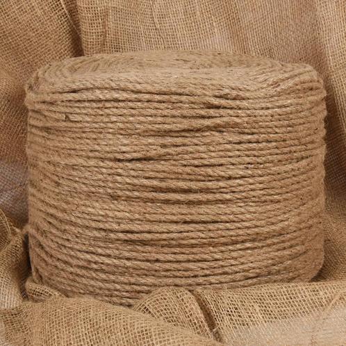 vidaXL Touw 100 m lang 4 mm dik jute, Doe-het-zelf en Verbouw, IJzerwaren en Bevestigingsmiddelen, Nieuw, Verzenden