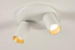 Rietveld Spots - Wit, Goud - Metaal, Aluminium, Huis en Inrichting, Lampen | Hanglampen, Verzenden, Nieuw