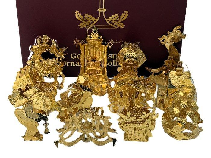 Kerstboomversiering Danbury Mint (12) - 23-karaats goud, Antiek en Kunst, Curiosa en Brocante