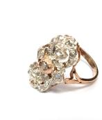 Zonder Minimumprijs - Ring - 9 kt. Roségoud, Zilver Diamant, Nieuw