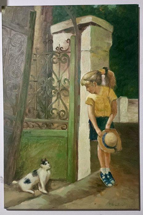 Scuola italiana (XX), Da Mabel Maud Douglas - Lincontro, Antiek en Kunst, Kunst | Schilderijen | Klassiek