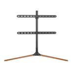 TV standaard Ystad 76,5x97x35 cm zwart en houtkleurig tot 70, Huis en Inrichting, Kasten | Televisiemeubels, Verzenden, Nieuw