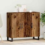 vidaXL Dressoir met 3 deuren 90x34x80 cm bewerkt hout oud, Huis en Inrichting, Kasten | Dressoirs, Verzenden, Nieuw, Overige houtsoorten