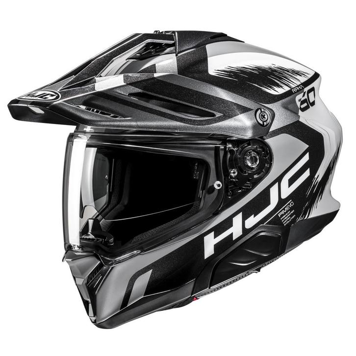 HJC RPHA 60 Quid Zwart Wit Zilver Adventure Motorhelm, Motoren, Kleding | Motorhelmen, XXL, Nieuw met kaartje, HJC, Offroadhelm