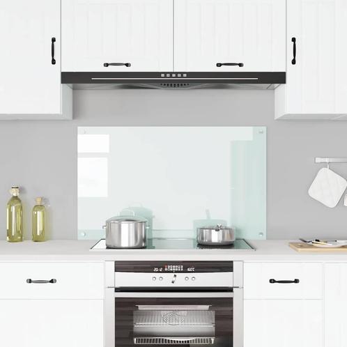 vidaXL Spatscherm keuken 100x60 cm gehard glas wit, Huis en Inrichting, Keuken | Keukenbenodigdheden, Nieuw, Verzenden