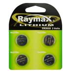 Raymax Lithium knoopcel CR2025 - 3V - 4 stuks - veelzijdi..., Ophalen of Verzenden, Nieuw