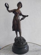 Ernest Rancoulet (1842-1918) - sculptuur, Femme à la lyre -, Antiek en Kunst, Antiek | Keramiek en Aardewerk