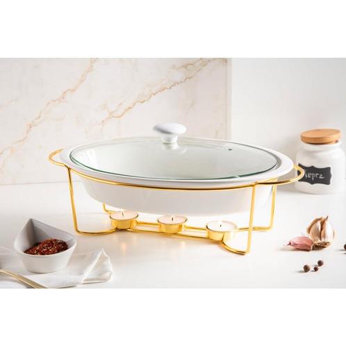 Altom Chafing Dish Buffetwarmer Ovaal 1.4L - Warmhoudplaat -, Huis en Inrichting, Keuken | Servies, Ophalen of Verzenden