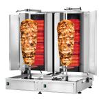 GGM Gastro | Elektrische Gyros-/ Döner grill - 4+4 branders, Verzenden