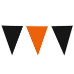Vlaggenlijn Oranje/Zwart Groot 45cm, Nieuw, Verzenden