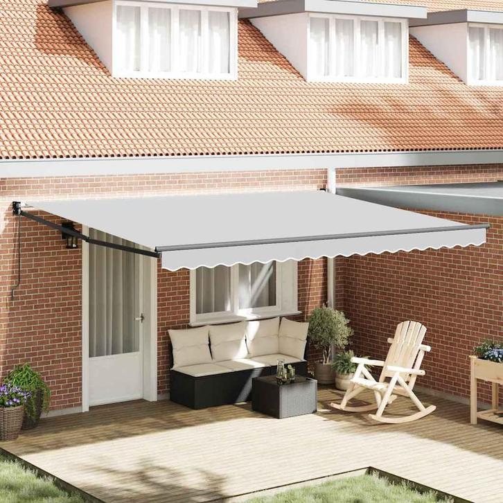 vidaXL Markies Antraciet 5 x 3 m Metaal, Tuin en Terras, Zonneschermen, Nieuw, Verzenden